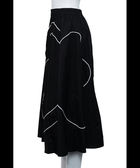 Double Line Flower Skirt